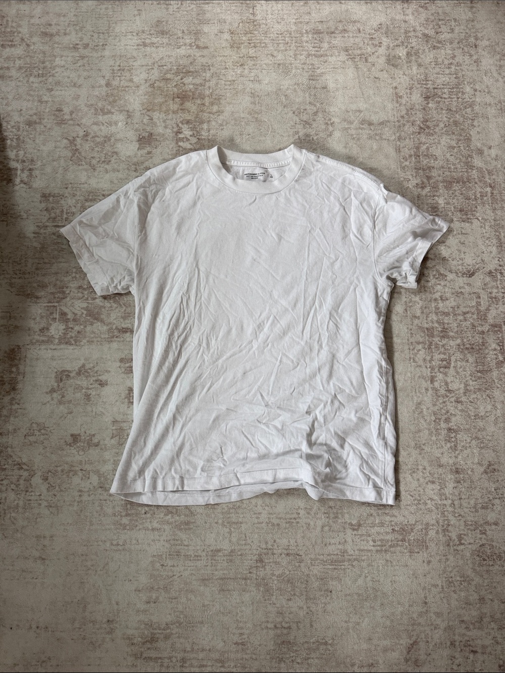 Abercrombie & Fitch White Short Sleeve Crew Tee